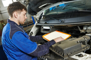 mechanic doing car maintenance